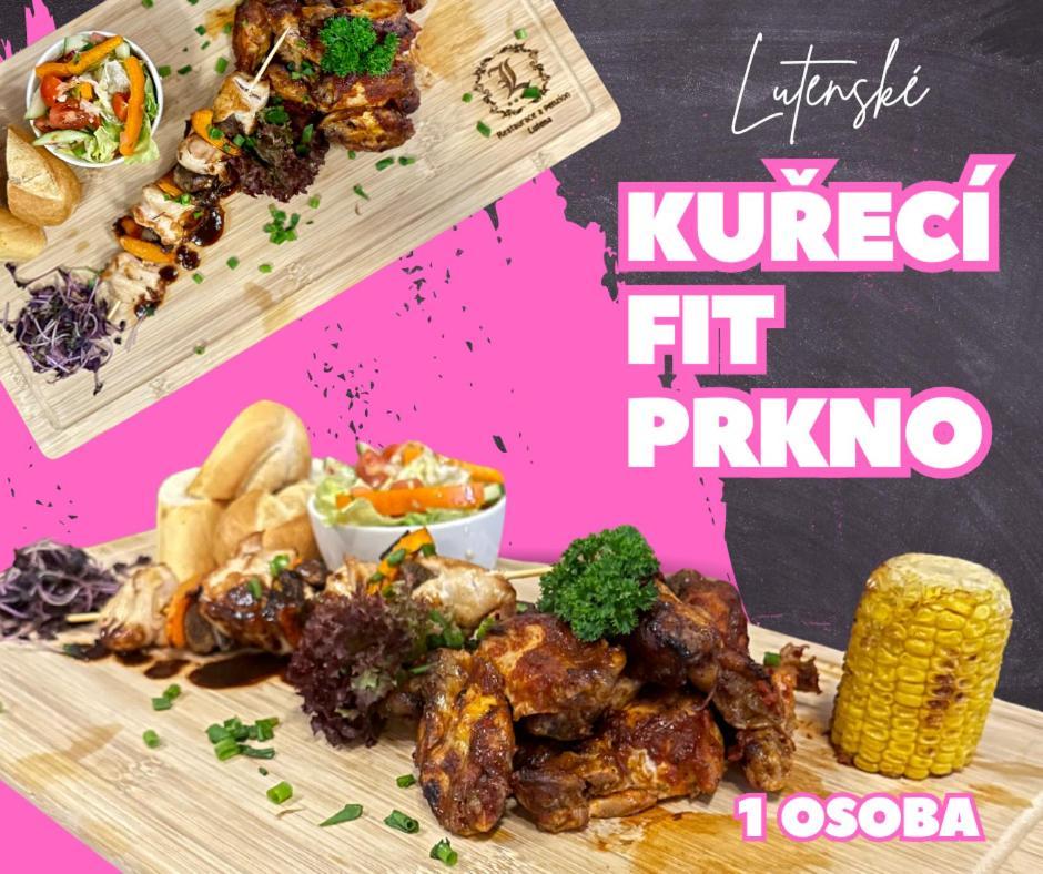 Restaurace A Penzion Lutena Dolni Lutyne 외부 사진