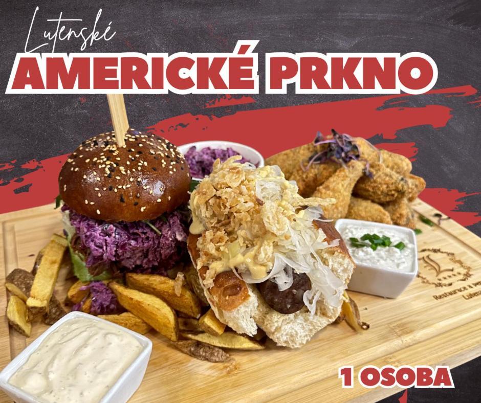 Restaurace A Penzion Lutena Dolni Lutyne 외부 사진
