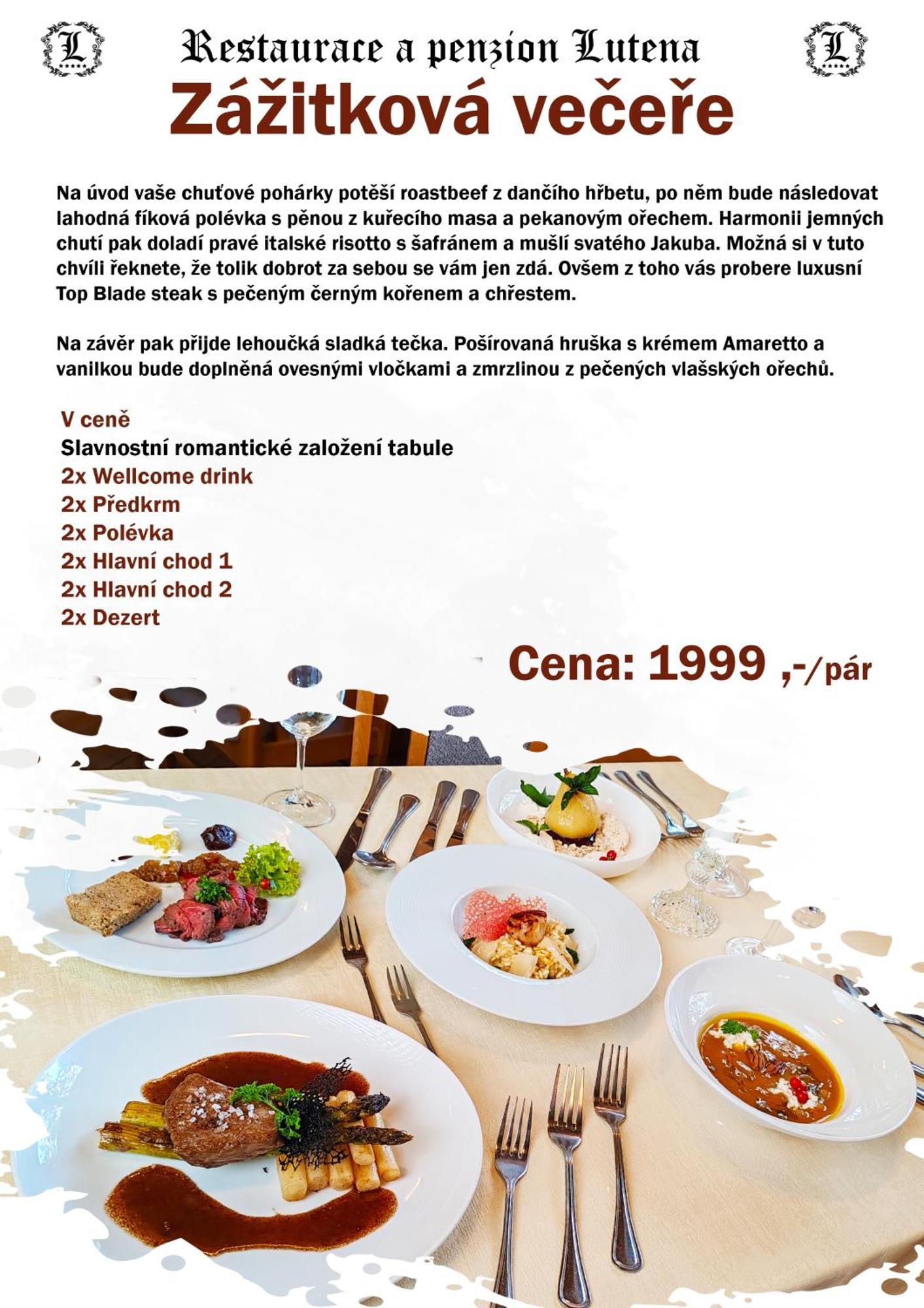 Restaurace A Penzion Lutena Dolni Lutyne 외부 사진